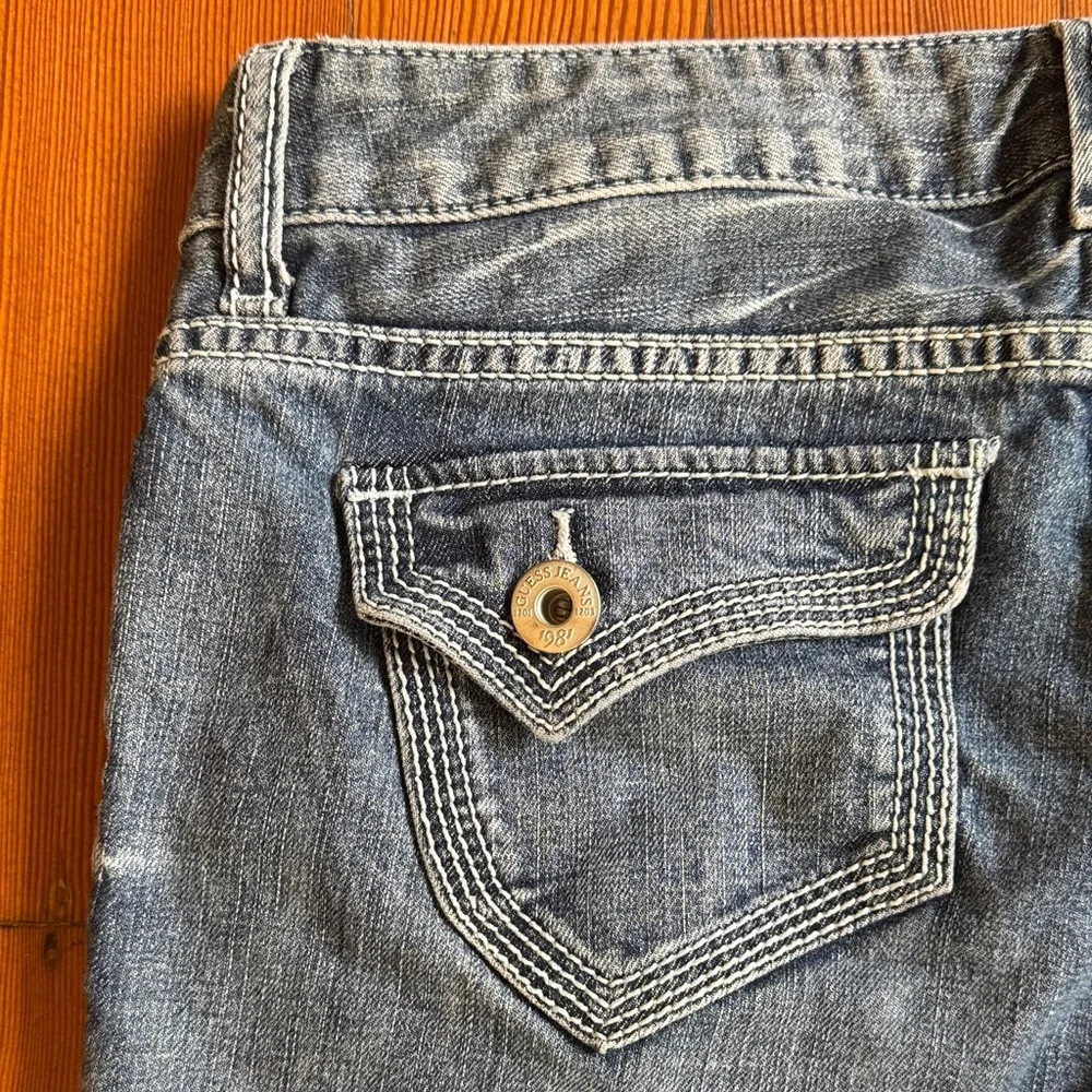 Guess Women's Blue Denim Jean Shorts